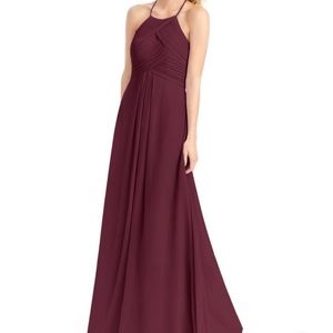 Azazie Ginger Dress in Cabernet